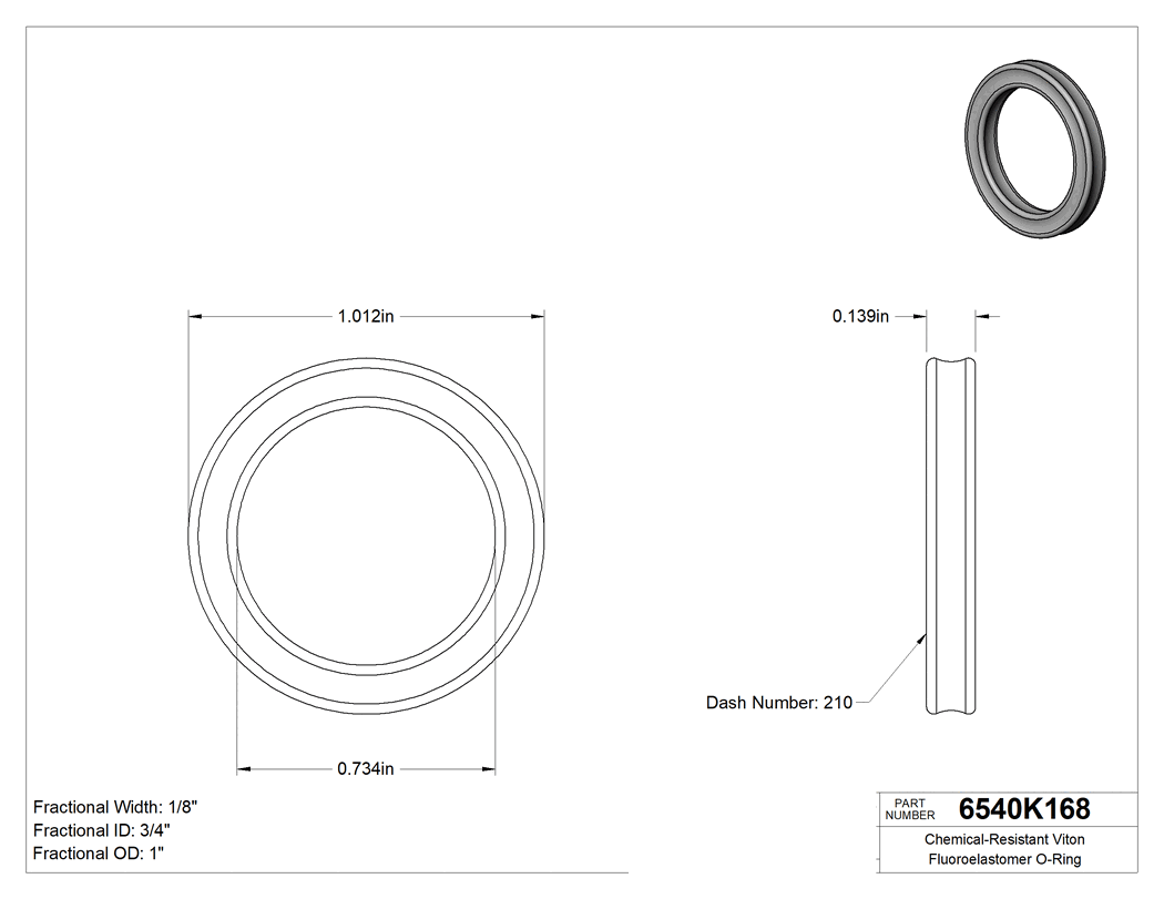 Technical drawing - 6540K168